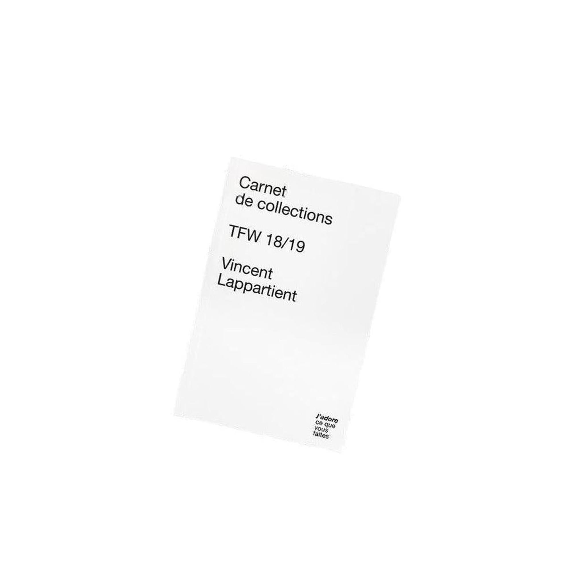 CARNET DE COLLECTIONS - TFW 18/19 - VINCENT LAPPARTIENT