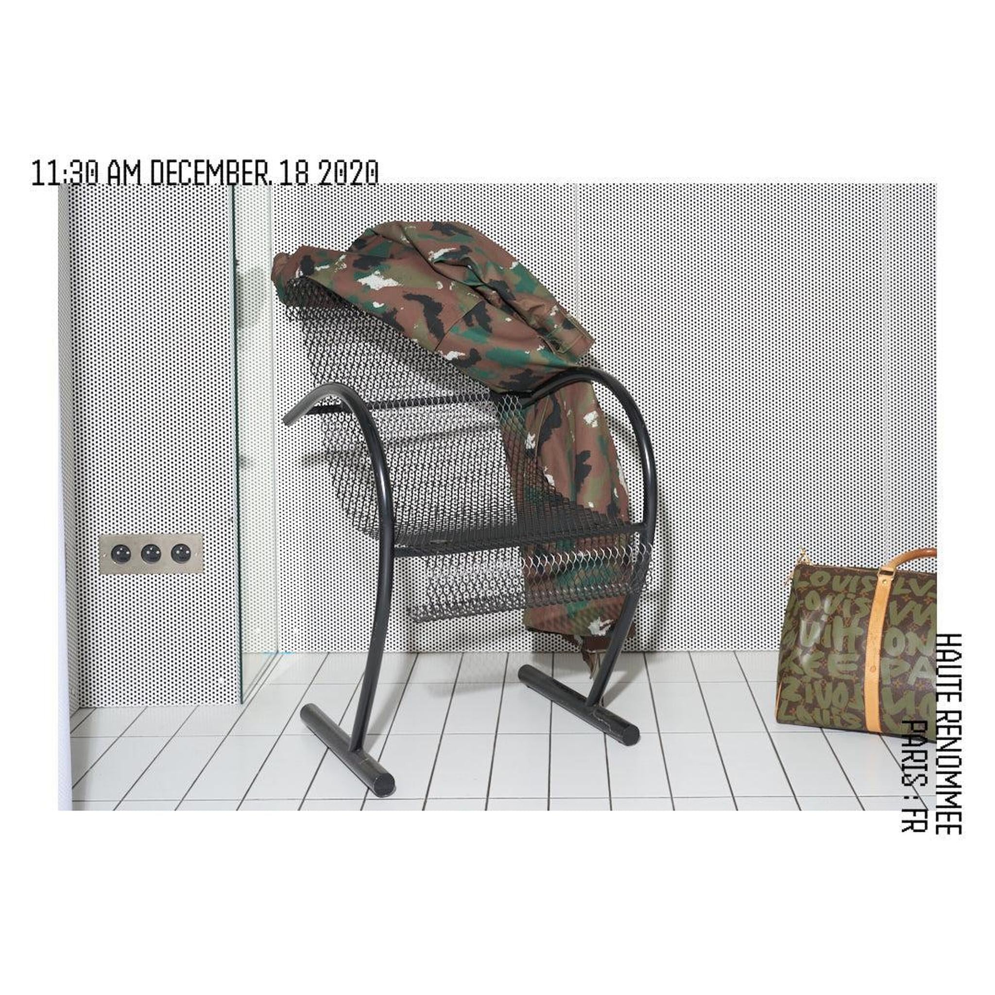 Etudes Studio Parka/trench camo militaire